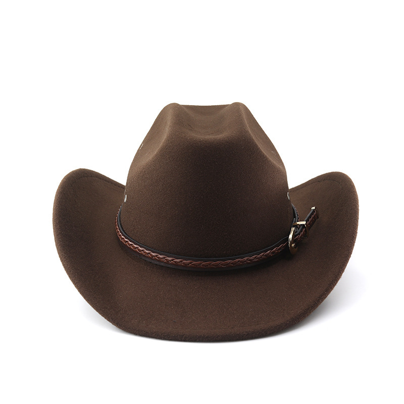 American Western Cowboy Hat Outdoor Travel Hat with Air Holes on Both Sides Classic Retro Style Western Hat