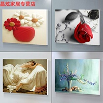 Modern simple single frameless bedroom decorative painting bedside hipster warm room huge wall painting mural