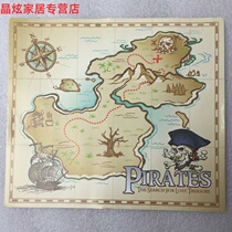 Childrens archaeological toys treasure map treasure hunt game props small map men and women children pirate treasure map