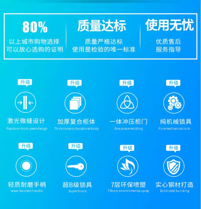 Khóa cơ két sắt gia đình kiểu cũ két sắt văn phòng công suất lớn chống trộm bằng thép 60/70 - Két an toàn