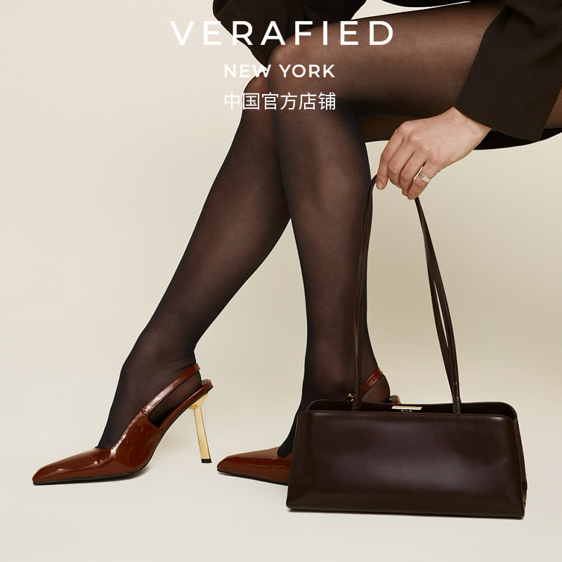 [Vogue Recommended] Verafied Light Luxury Retro Niche First Layer Cowhide Underarm Clutch Bag Saddle Baguette Bag