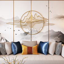 New Chinese decoration pendant wall Living room wall Wrought iron wall mount shadow painting wall decoration Creative metal wall decoration