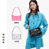 PECO, подушка, сумка на одно плечо, черная модная сумка через плечо, коллекция 2023, из натуральной кожи