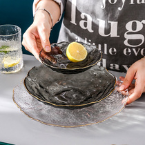 Creative Dishes Home Glass Fruit Salad Refreshment Pan Nets Red Ins Breakfast Pan Cute Phnom Penh Western Dining Dinner Plate