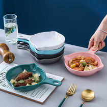 Creative round with a ceramic baking tray oven with baking pan Nordic home Cheese Baking Rice Bowls Children Breakfast Tray