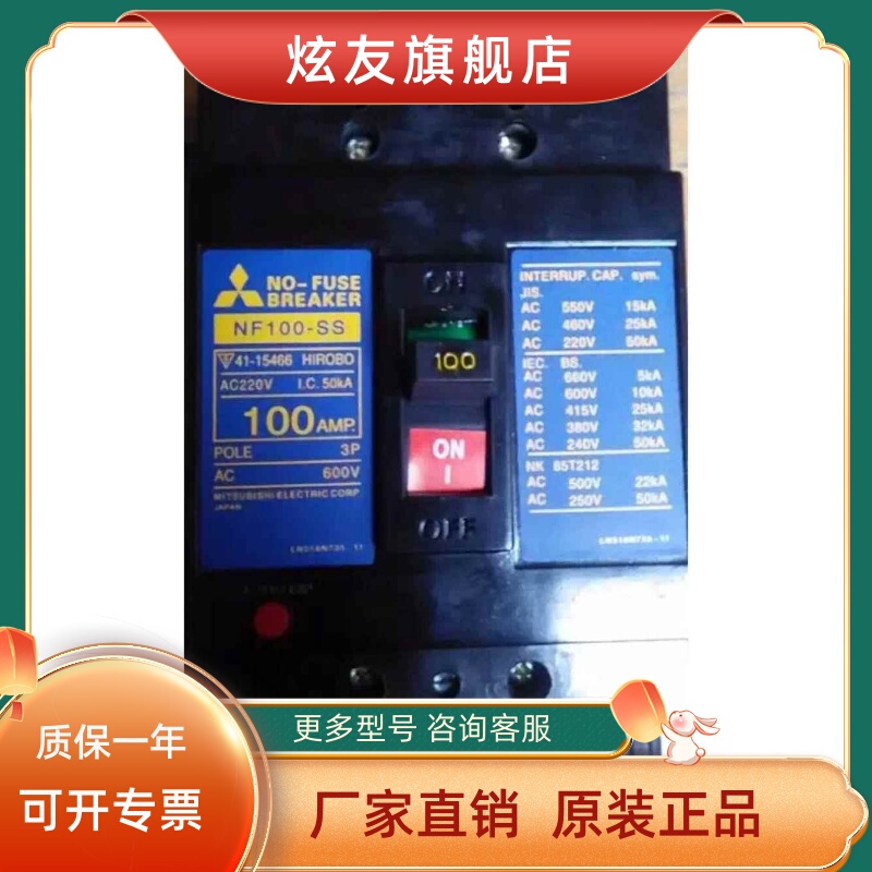 Circuit Breaker Nf100-Ss Nf250-Ss Nf50-Ss Air Switch 30A 100A 250A 60A
