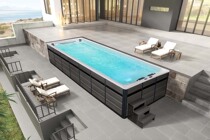 Indoor villa Intelligent outdoor garden Constant temperature massage surfing Infinity swimming pool Filter acrylic pool