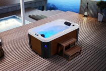 Outdoor embedded bubble bath intelligent heating hydromassage surfing constant temperature acrylic free-standing bathtub