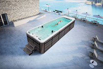 Mastercard outdoor infinity acrylic pool villa Surfing constant temperature household intelligent massage constant temperature large pool