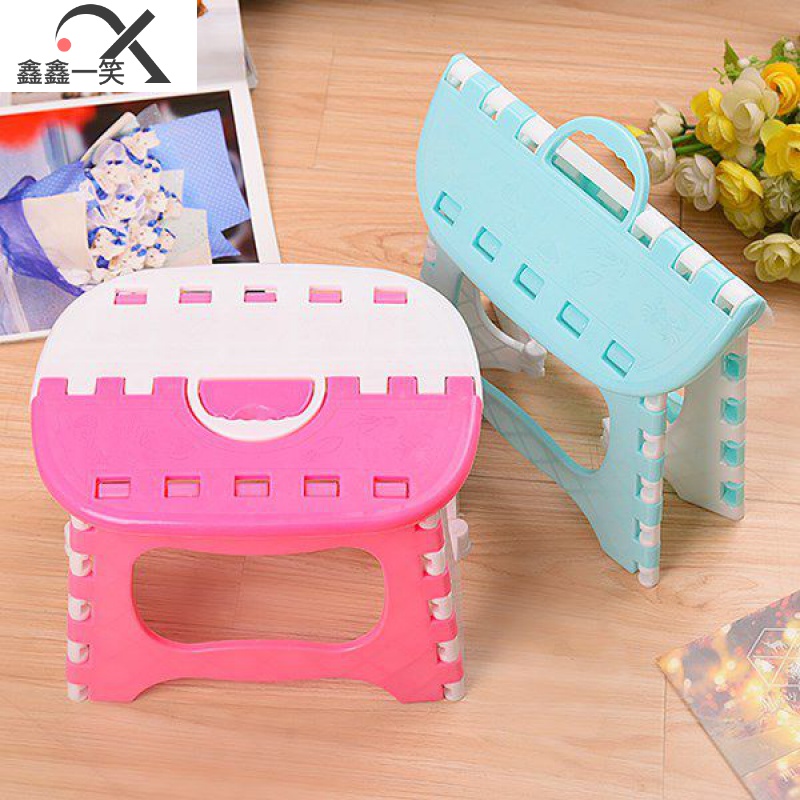 Plastic folding stool Simple chair Adult home train Maza folding small bench Outdoor portable