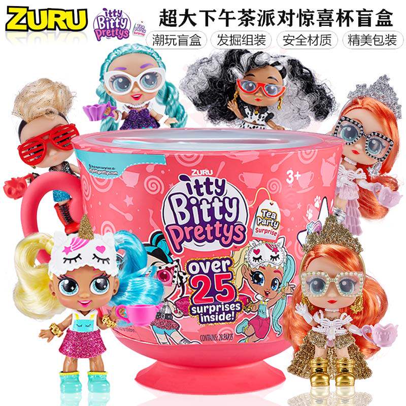 ZURU New Zealand Edie Betty Tea Talk Oversized Afternoon Tea Party Surprise Cup Trend Blind Box Girl Over Home