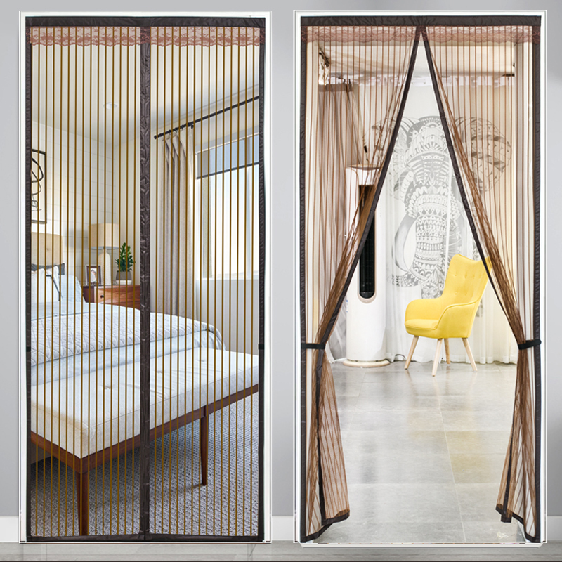 Curtains and Door Curtains for Summer Mosquito Prevention, High-End Magnetic Magic Tape for Home Bedroom, Magnetic Attraction to Prevent Flies and Insects, Ventilation Curtains