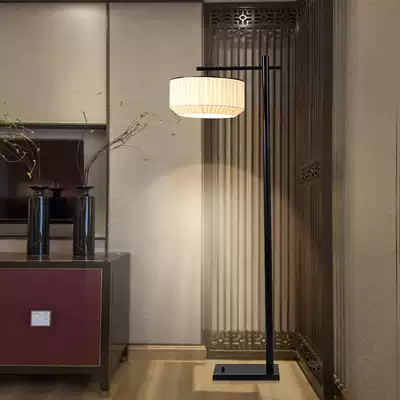 Modern new Chinese living room bedroom bedside decoration fishing floor lamp creative simple Chinese style classical lamp