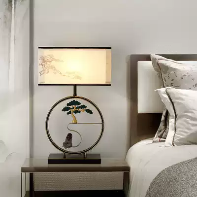 New Chinese style living room bedroom bedside lamp modern creative simple classical Zen bird table lamp