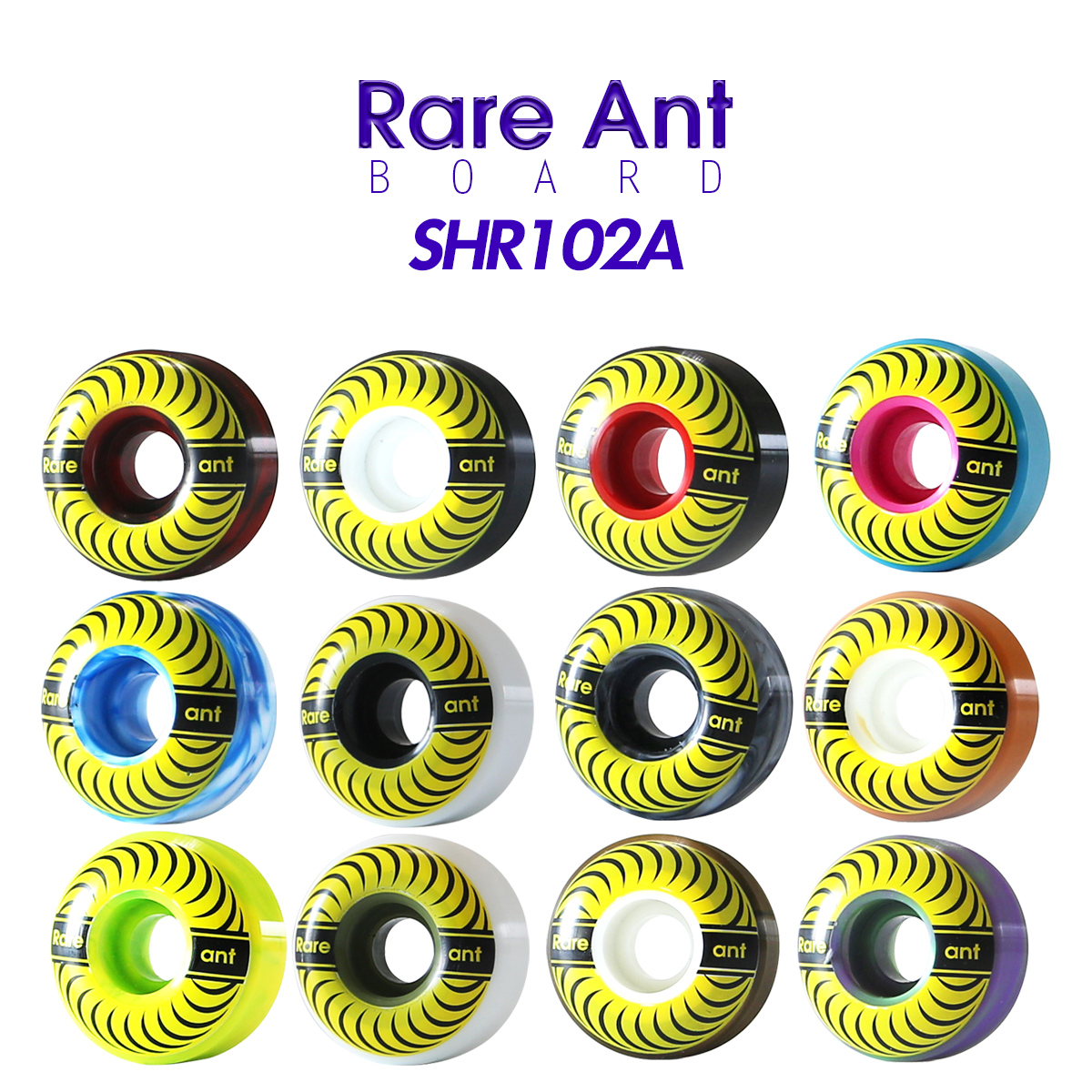 Share Ant Skateboard Double Wane Wheel Professional High Rebound Hard Wheel SHR102A Action Parquet Color Wheel-Taobao