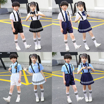 61 children acting out of primary and middle school childrens large choral costumes school uniforms reciting young children performing costumes choir men and women