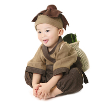 Hanfu boy children ancient dress male girl country schoolboy clothing little monk clothes to serve toddler baby