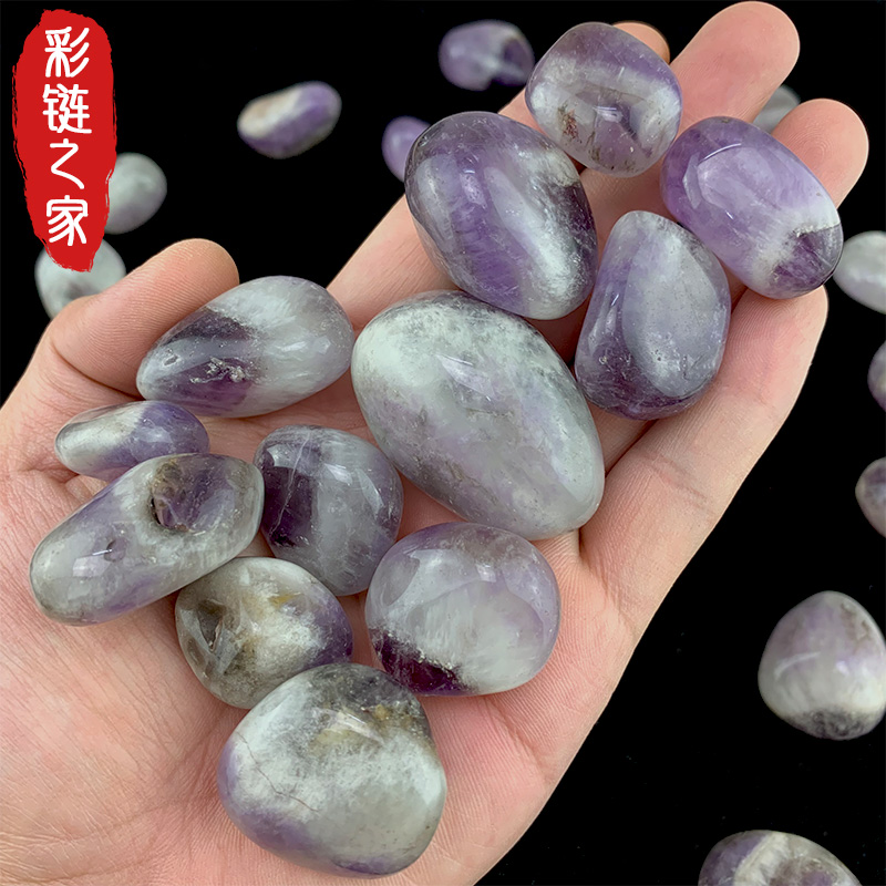 Natural dream purple crystal rubber size particle stone hand playing the swing bracelet to purify the magnetic stone