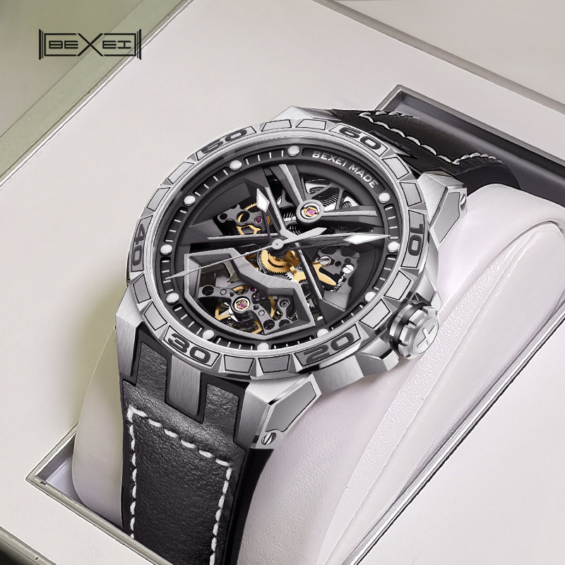 Wandering Earth Joint Name Germany bexei Top Ten Brands Fully Automatic Mechanical Watch Men's Trend Hollow Night Light