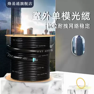 4-core single-mode outdoor optical cable 4-core single-mode optical fiber GYXTW-4B center tube light armored optical cable 4-core 6-core 8-core 12-core 4-core single-mode optical cable