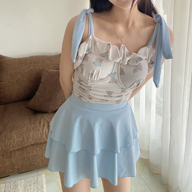 Cute supporting swimwear for students