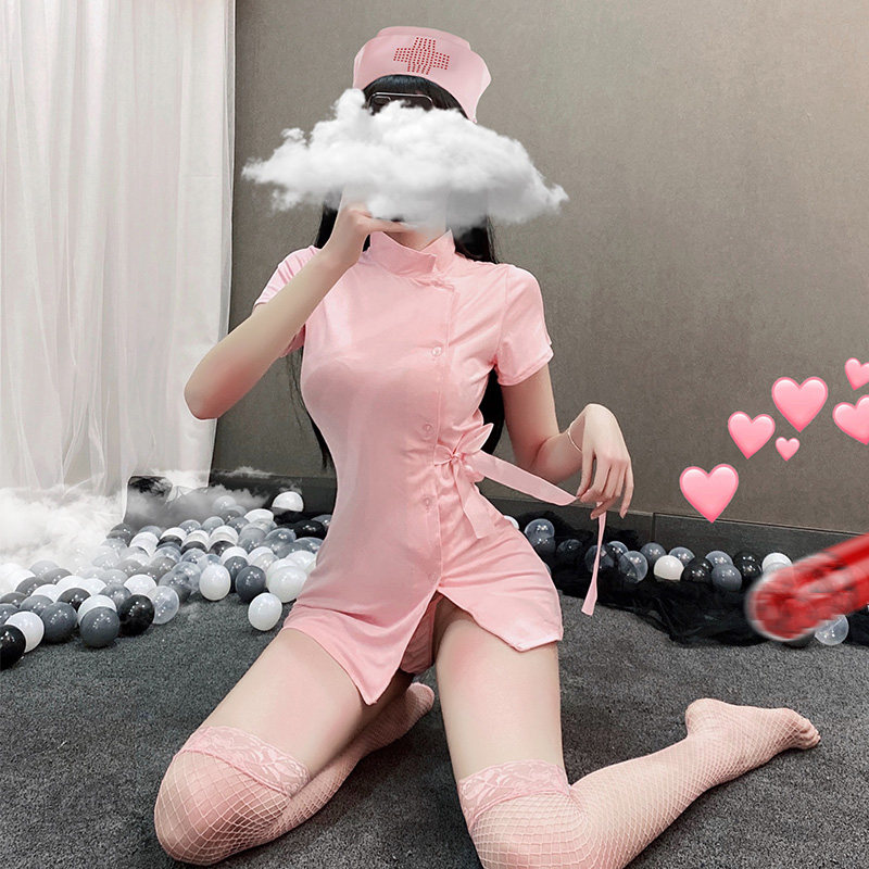 Love Lingerie Sexy Short Sleeve Nurse Dress Small Breasts Hot And Transparent Uniform Seductive Pyjamas Passion Free-to-Feel Free Suit