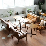 Магазин чая с молоком, Интернет-стол и стул для знаменитостей, журнальный столик, комбинация офисного кожаного дивана, одежды, десертного кафе, двойная кабинка для переговоров