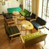 Магазин чая с молоком, Интернет-стол и стул для знаменитостей, журнальный столик, комбинация офисного кожаного дивана, одежды, десертного кафе, двойная кабинка для переговоров