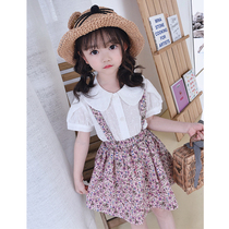 Girl Braces Skirt Han Version Ocean Gas Baby Pendant With Dress Trendy 2022 Summer Dress New Child Crummy Fancy Dress