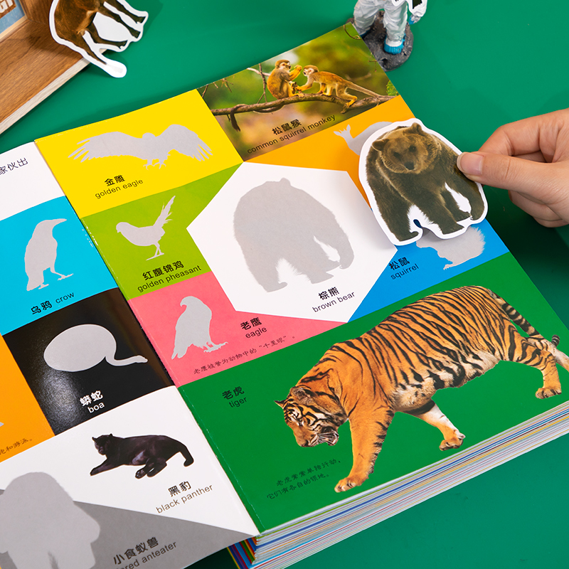 Children Cartoon Animal Stickers Sticker Book 2 Baby 3 Kindergarten 4 Years 5 Birds Adhesive Painting Early Lessons Intelligence Toy