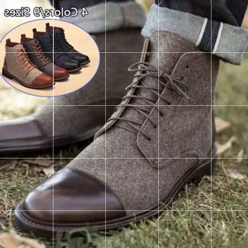 Nam Giày bốt da cỡ lớn 45 46 47 48 Giày da nam - Giày ống
