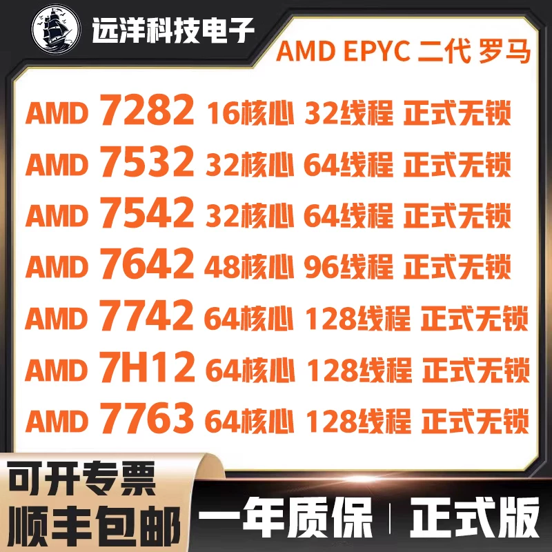 Серверный процессор AMD EPYC 64-ядерный 7742 7763 высокая производительность из линейки процессоров оптом