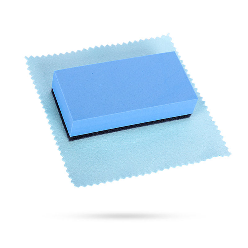 Car plated crystal sponge block lacquered surface glass coated sponge wipe without degum and velvety wipe cloth cosmetic construction tool
