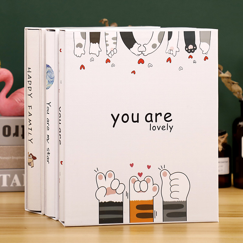 Album book insert type family souvenir album 5 inch 6 inch 7 inch loaded photo album large capacity over plastic photo 200 mix