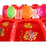 Китайская крутящаяся люстра, светодиодный уличный фонарь для беседки для ограждения, китайский стиль