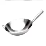 Интегрированная коммерческая коммерческая коммерческая крупная крупная крупная крупная из нержавеющая сталь круглый дно -фрид -кастрюль, не -старичная кастрюля, портативная перемешивание