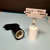 Керамический светодиодный цоколь с рельсами, фонарь, светильник, аксессуары, E27, с винтовым цоколем, 90 градусов