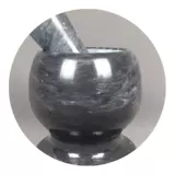 Филипп*шлифование чеснока камня -пестковая банка, чеснок, чесночный камень избивает зубчики чеснока, чеснока в виде гнезда куколки, чтобы стрелять в чеснок