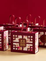 Candy box with sweet bag married special engagement high-sense Chinese packaging bag empty box
