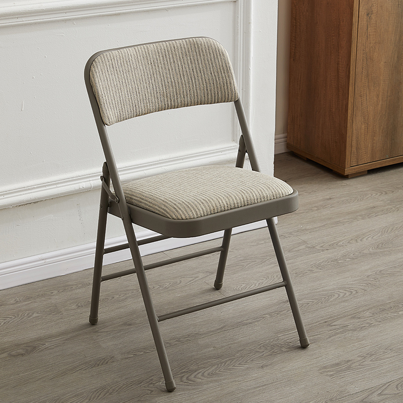 Stool 2021 Mesh Red New Folding Chair Fold high-end leaning back chair in the chair space not occupying the place.