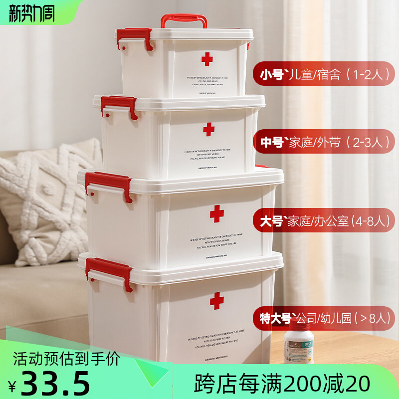 Household medicine packing box for household medicine package for small medicine box for household medicine package standby special large capacity