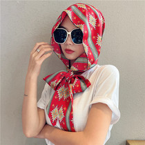 Womens thin hat summer scarf cap sun - proof hat fashion tide hat lady 2023 new line