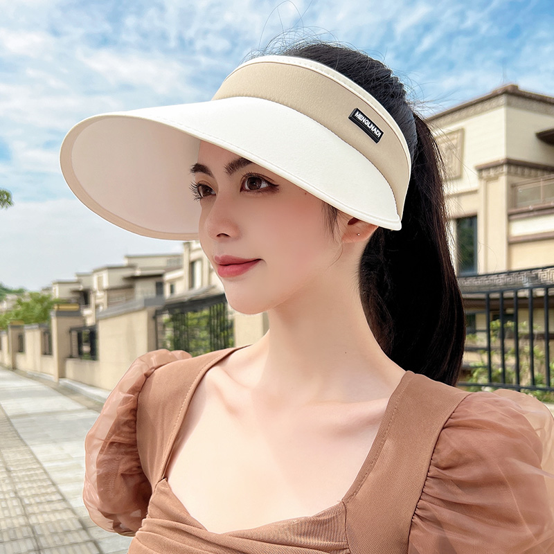 Summer women's hat professional UV-proof sun cap large along the shade hat outdoor bike sun-proof cap