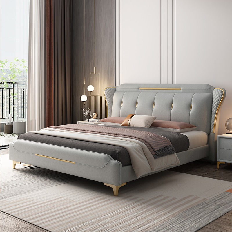 The two-child family bed two meters by two meters of a large bed bed to increase the widened main bed 2022 The new parent-child bed