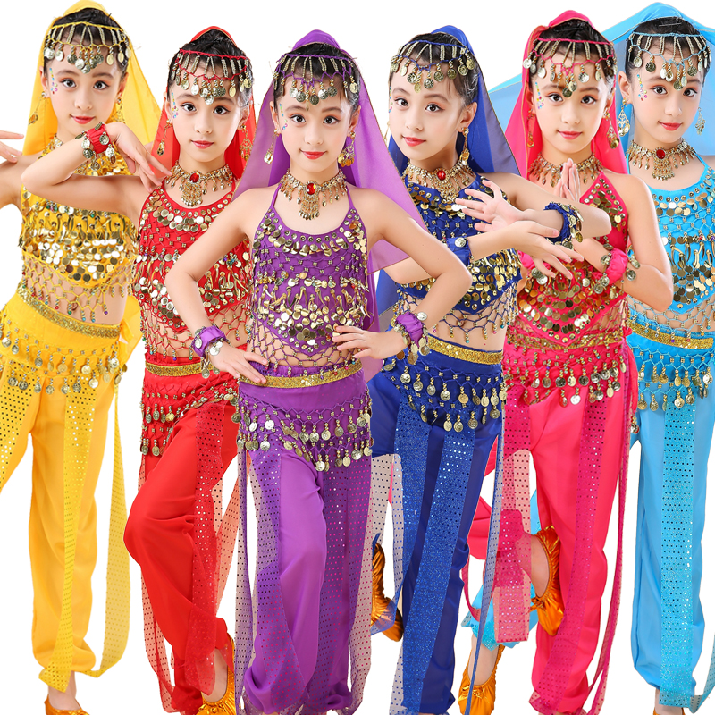 Belly Dance Girl 61 Acting Out of Geranium Girl Dance Suit Children's Special Costume Children's Festival 2022 New