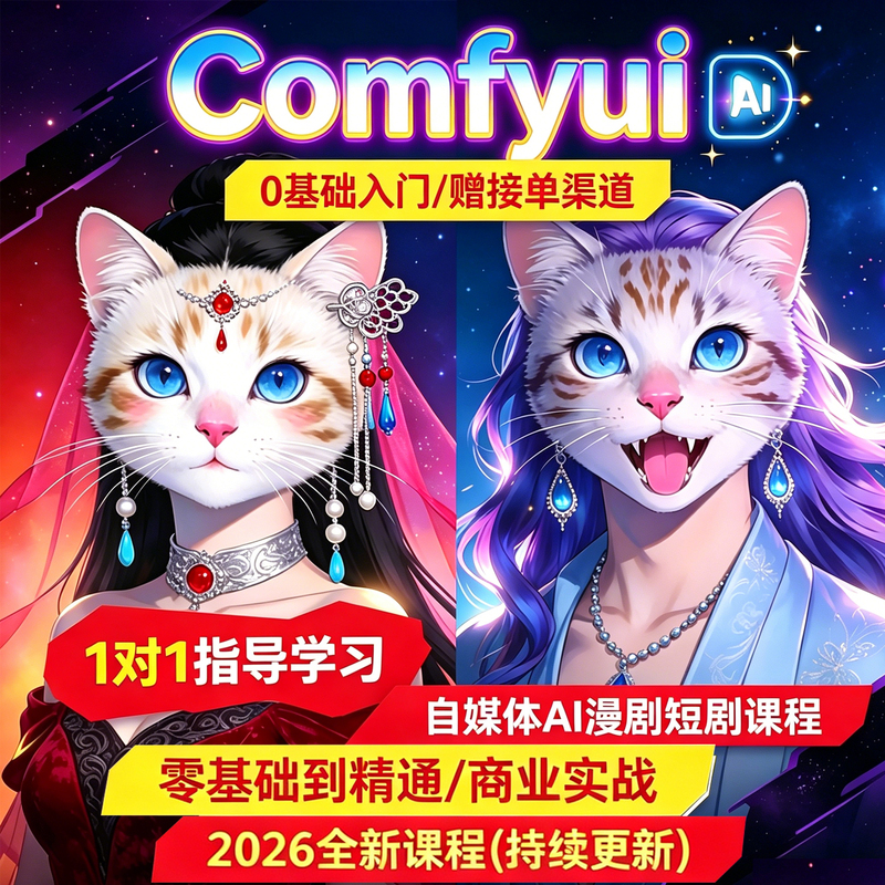 Comfyui Short Drama Tutorial Ai Comic Drama Production Software E-Commerce Animation Video Ai Painting Digital Human Self-Media