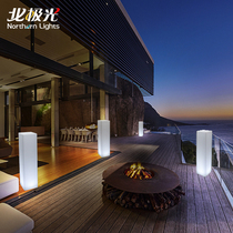 LED luminous square column lamp Outdoor landscape courtyard decoration floor lamp Wedding hotel shopping mall Meichen waterproof column lamp