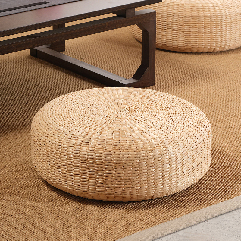 Straw Woven Floor Cushion Japanese Tatami Meditation Cushion Zen Cushion Worship Cushion Kneeling Cushion Home Floor Mat Straw Woven Floor Cushion Japanese Tatami Meditation Cushion Zen Cushion Worship Cushion Kneeling Cushion Home Floor Mat