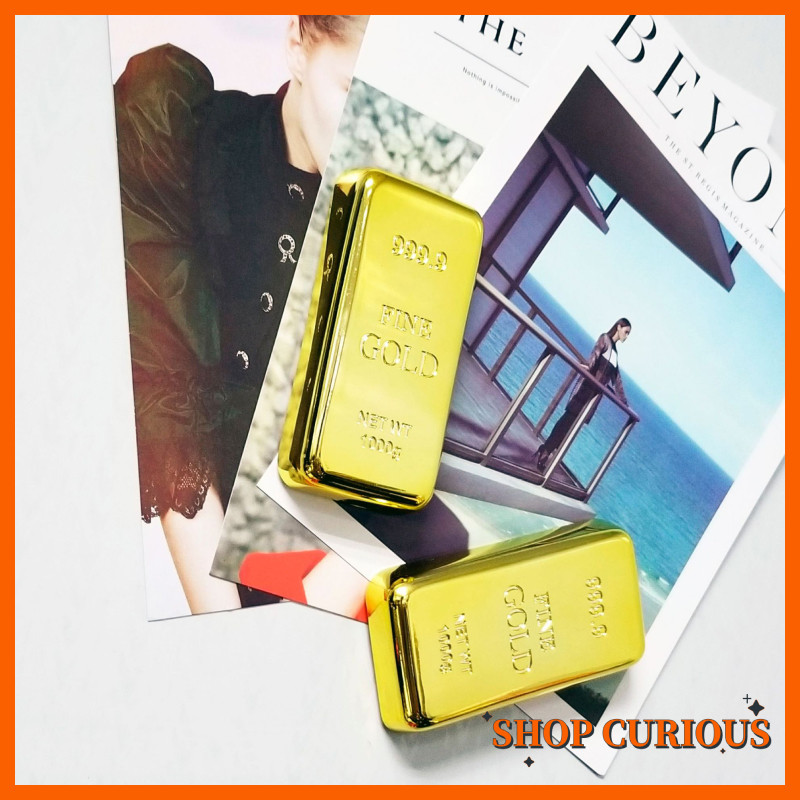 (Wonderful Story) Fashion Personality Gold Nugget Beer Bottle Opener Magnetic Suction Creative Gift Gold Bar Bottle Opener