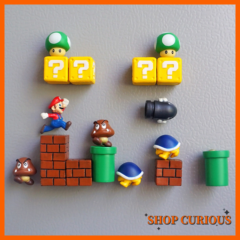 (Fantastic Shops) Creative Cubism Super Mario Refrigerator Portfolio Super Mario Perimeter Gifts-Taobao
